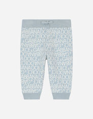 Dolce & Gabbana Jacquard jogging pants Azul Claro L1JQR0G7L0X