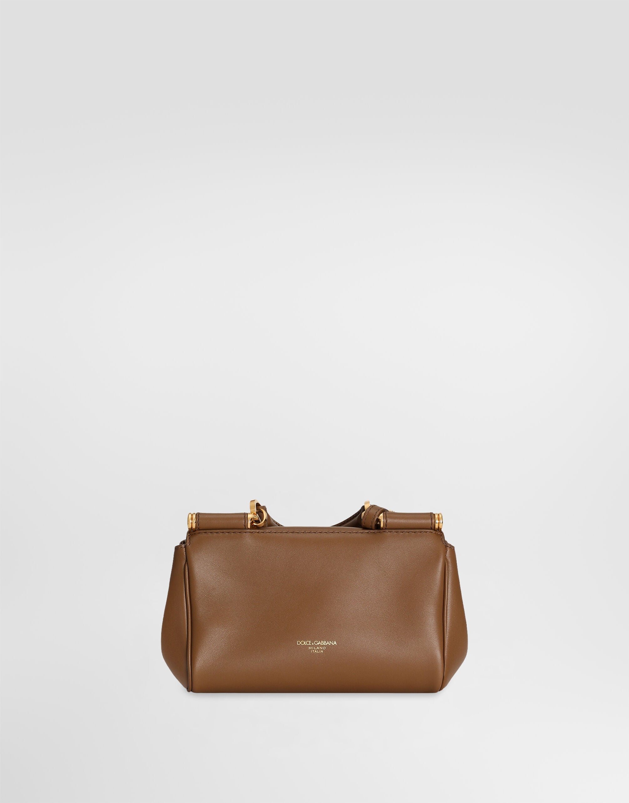 Mini My Sicily handbag in plongé calfskin in Brown for Women