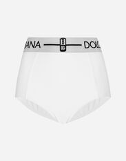 Dolce & Gabbana Jersey shaper pants with branded elastic BLANCO DOLCE&GABBANA White O1G24TONQ79