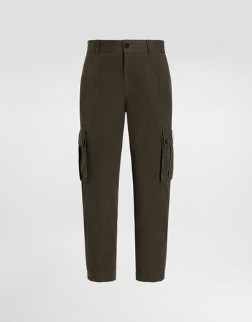 Dolce & Gabbana Waxed faille trousers Brown GP1F7THUMS8