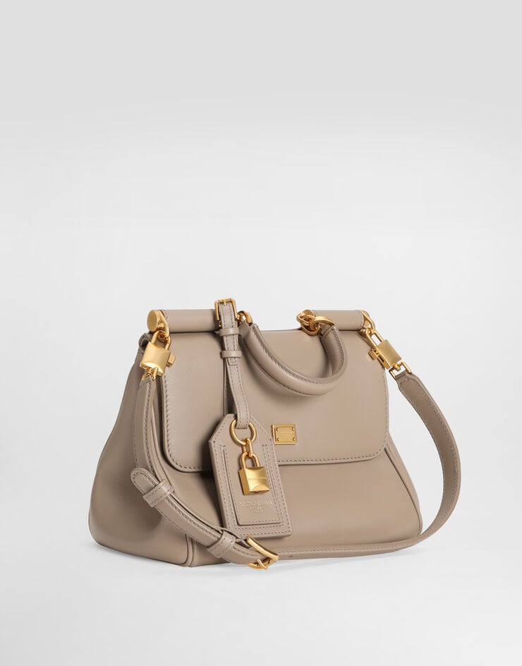Dolce & Gabbana My Sicily plongé calfskin bag Beige BB7781B7321