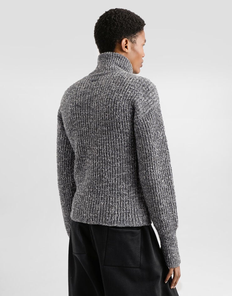 Dolce & Gabbana Wool turtleneck Grey GXW65TJFMLE