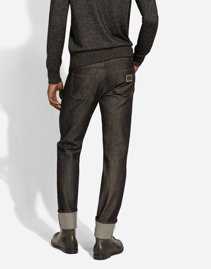 Regular-fit blue denim jeans in Multicolor for Men | Dolce&Gabbana®