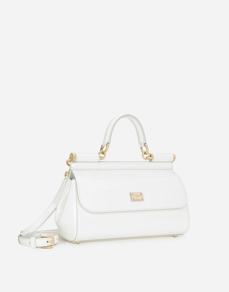 Dolce & Gabbana Henkeltasche Sicily länglich Weiss BB7652B1471
