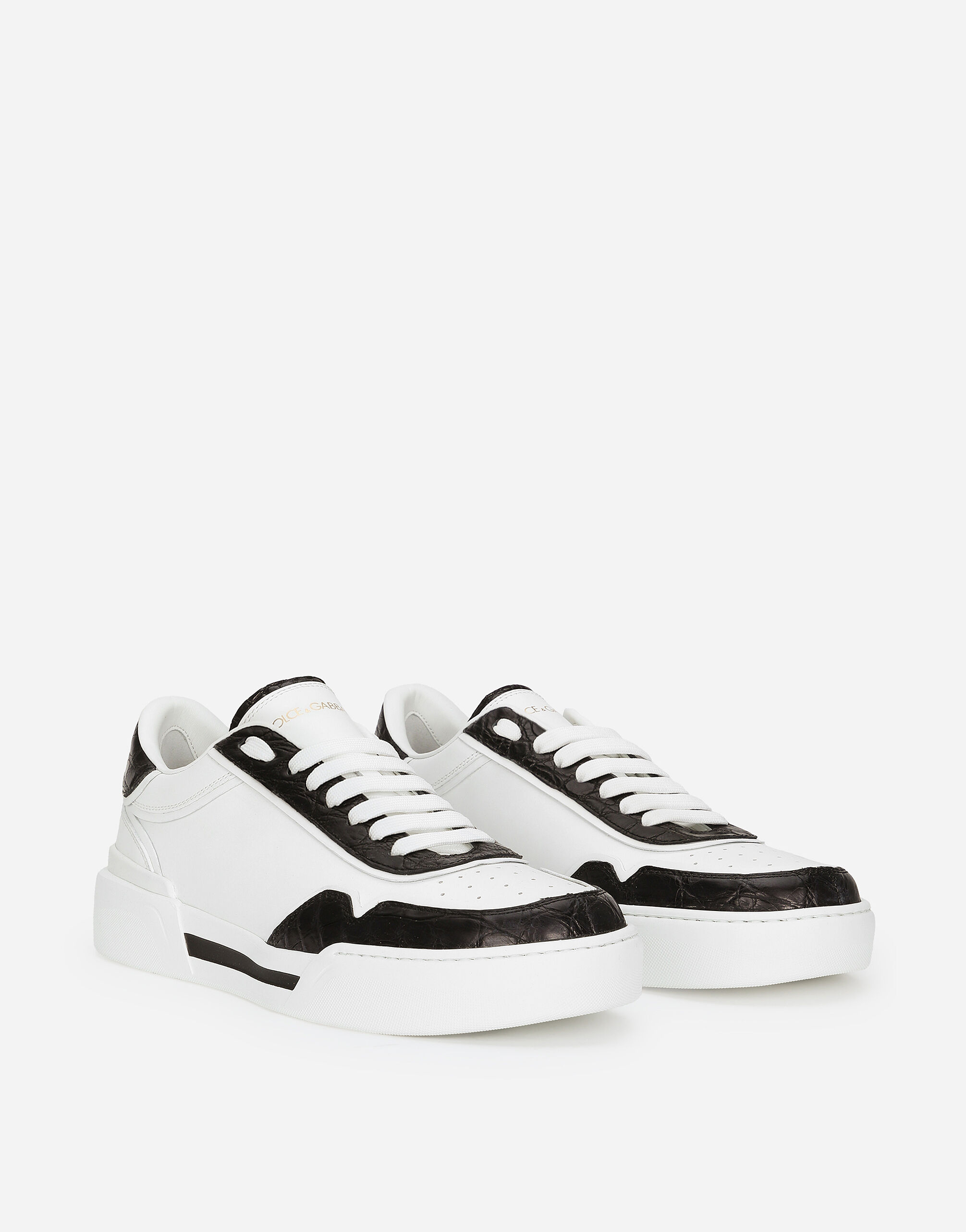 Calfskin New Roma sneakers in Multicolor for Men Dolce Gabbana