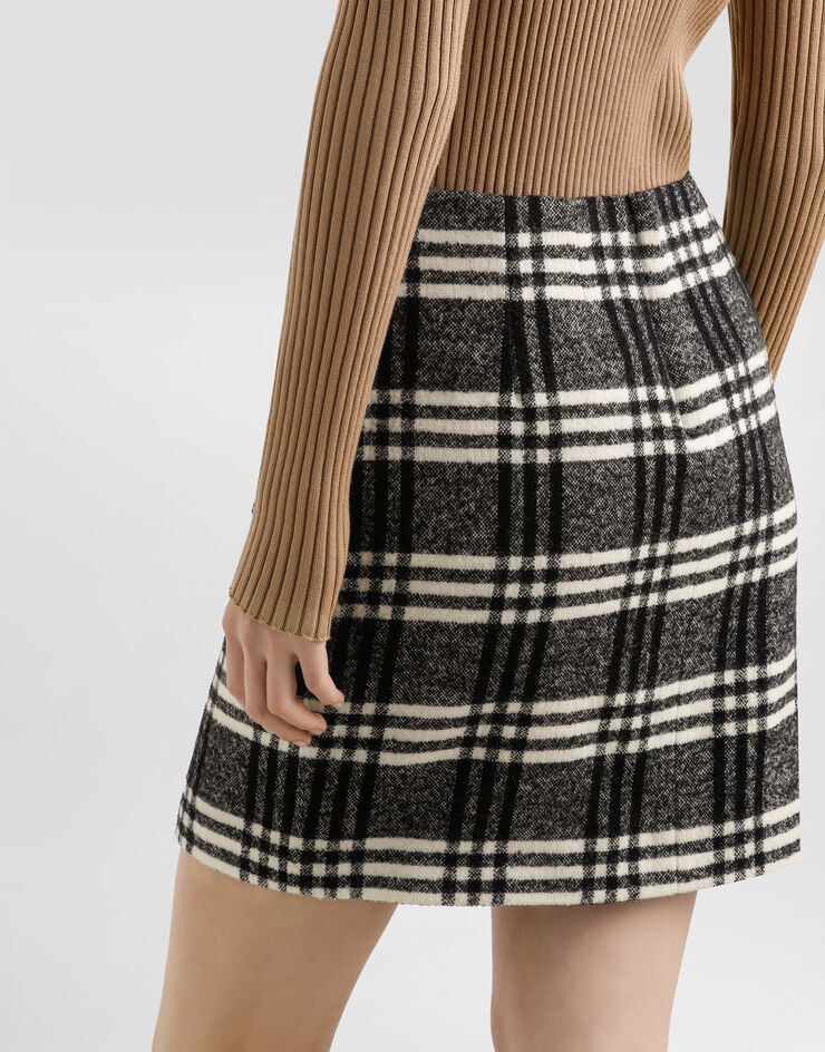 Dolce & Gabbana Karorock aus einem Wollgemisch Mehrfarbig F4C6XTFQZAK