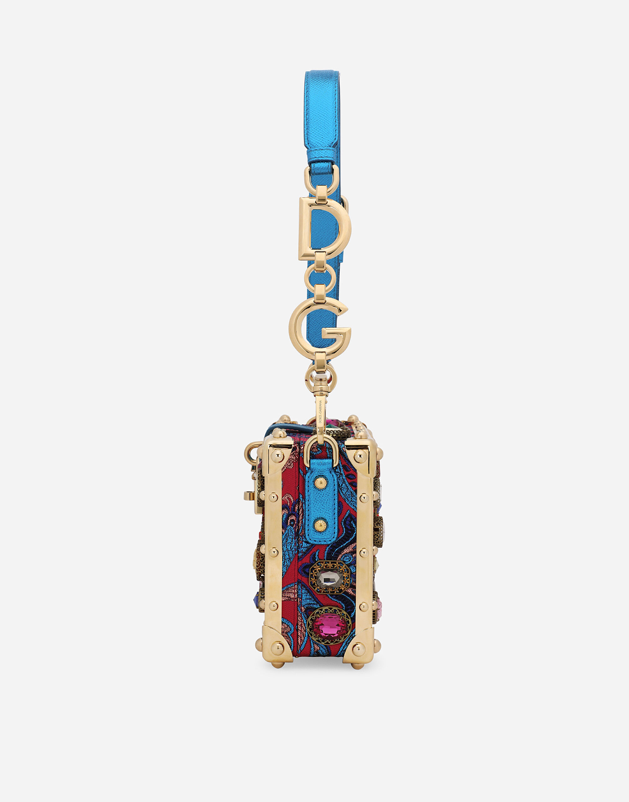Jacquard Dolce Box bag with embroidery in Multicolor for Women