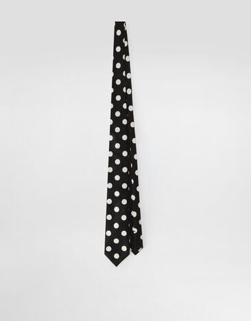 Dolce & Gabbana Jacquard tie Black GT147EG0JSP