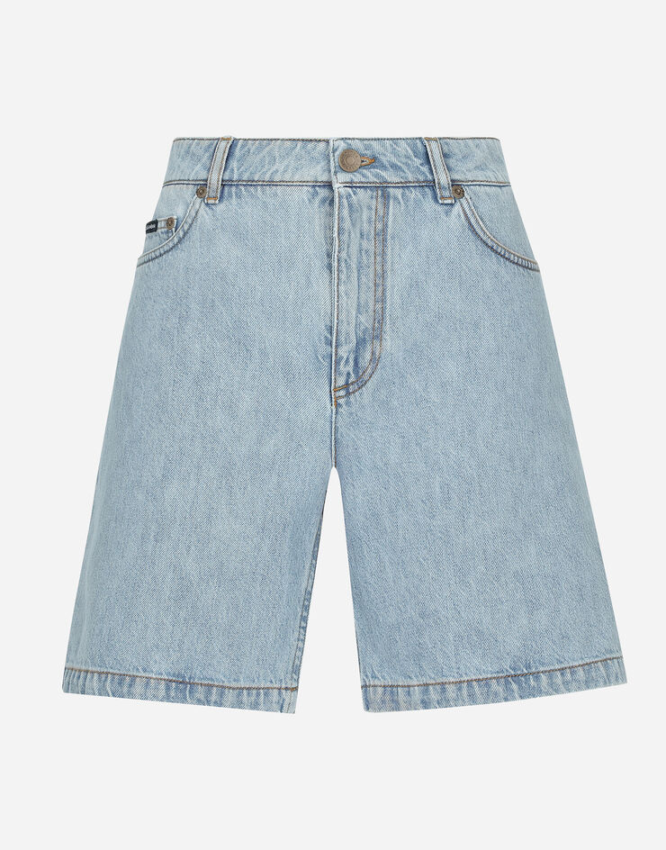 Dolce & Gabbana Bermudas aus Baumwolldenim Mehrfarbig FTC61DG8LU4