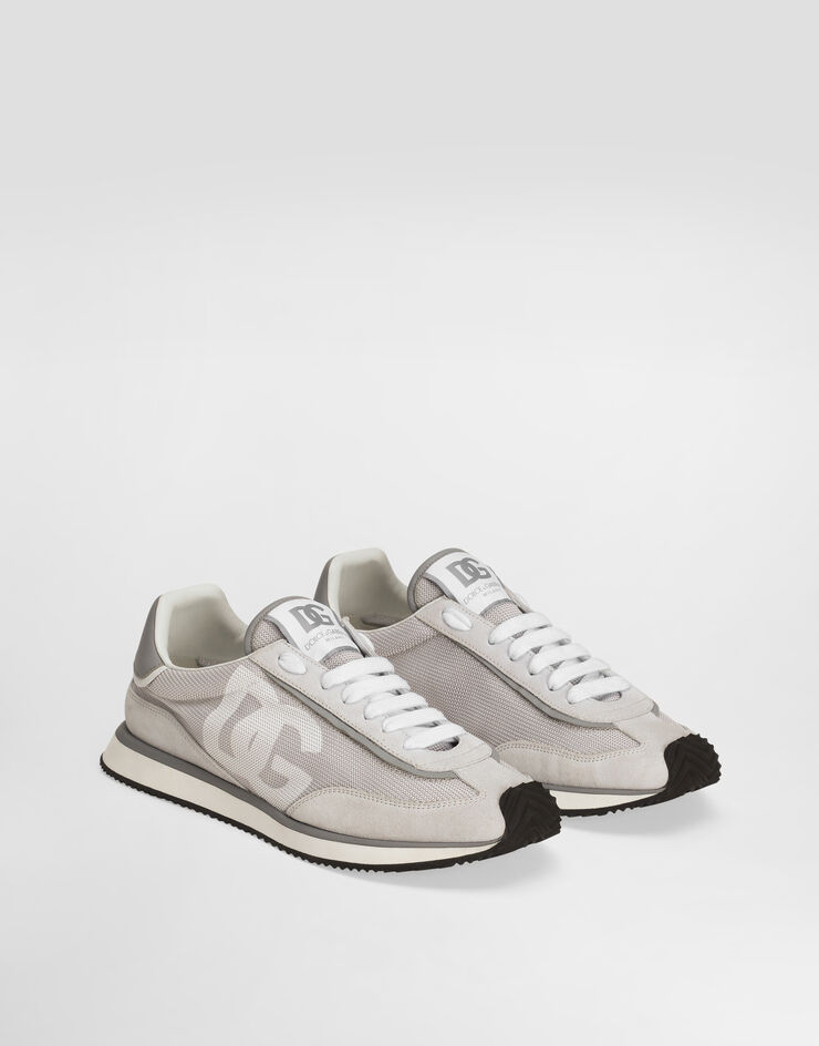 Dolce & Gabbana Sneaker DG CUSHION aus Materialmix Grau CS2288A3D42