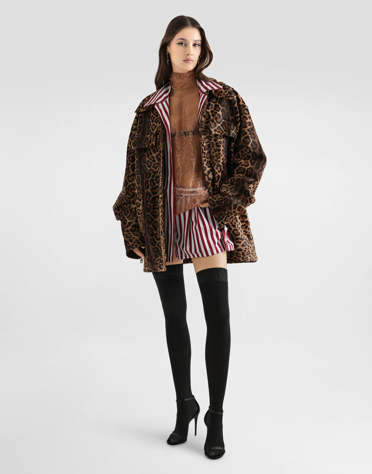 Dolce & Gabbana Pony leo shirt-style jacket Multicolor F9T44LHULXR