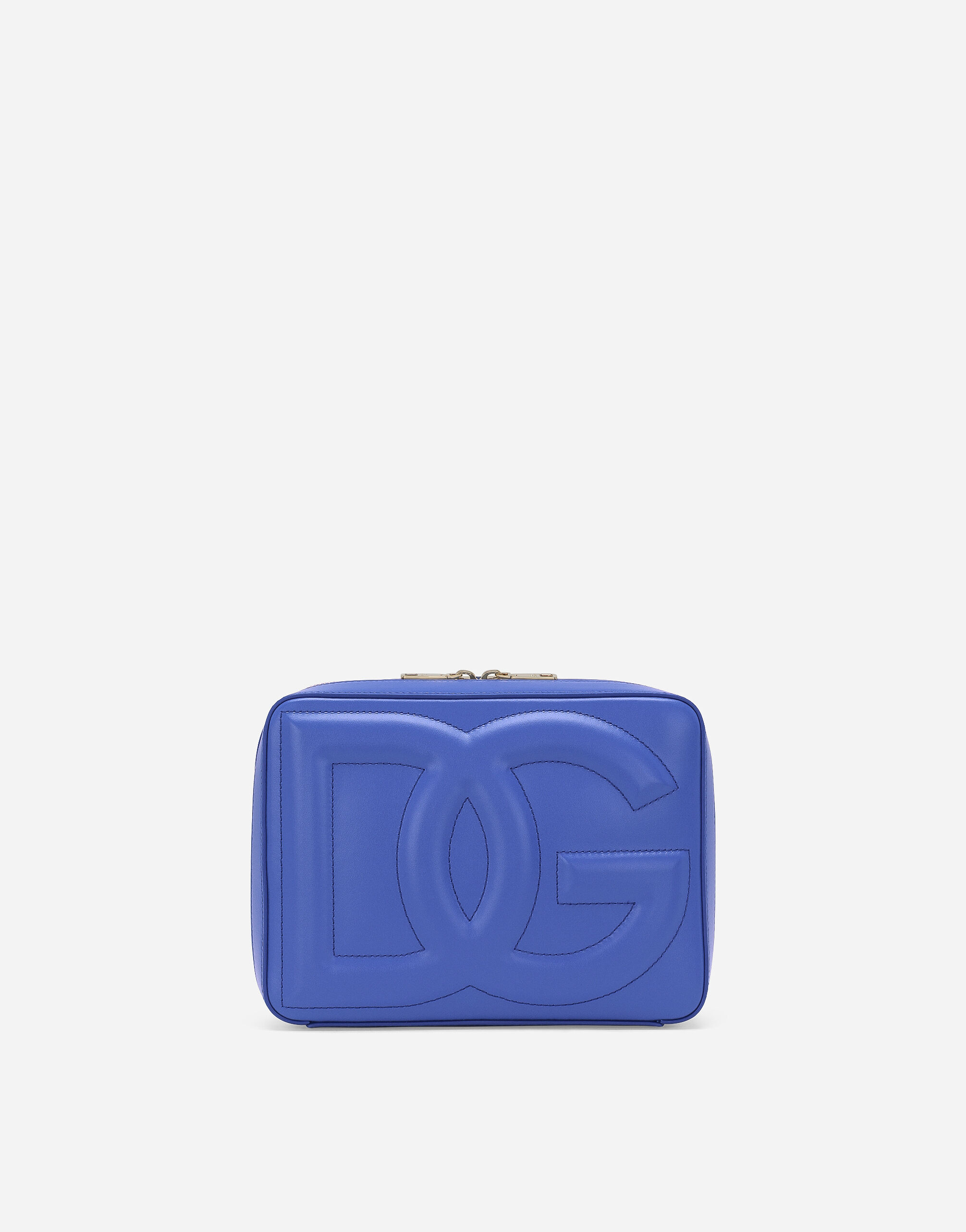 Medium calfskin DG Logo camera bag in Blue for Women Dolce Gabbana
