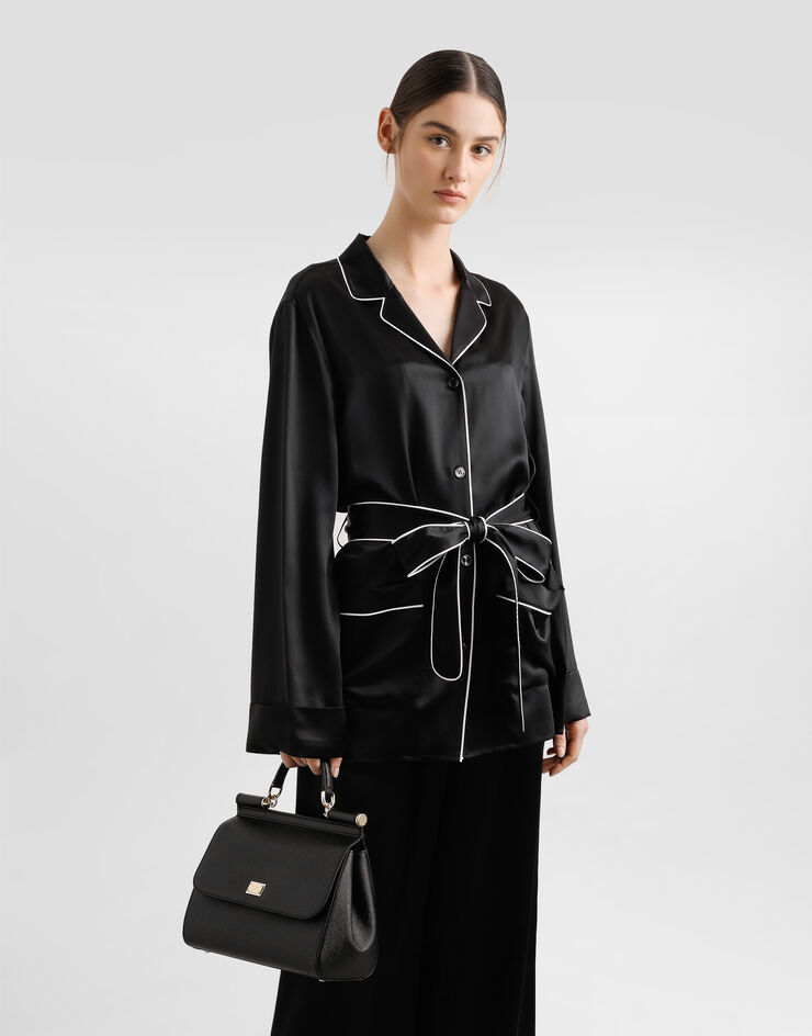 Dolce & Gabbana Bolso de mano Sicily grande Negro BB6002B1001