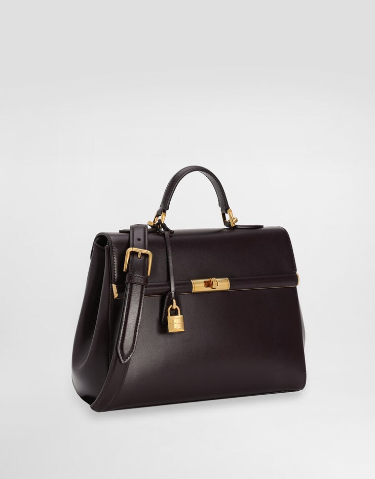 Dolce & Gabbana Marlene handbag in palmellato calfskin Bordeaux BB7932A3G19