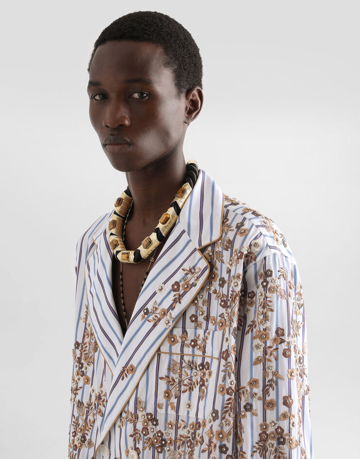 Dolce & Gabbana Rope necklace with tiger's eye stone Multicolor WNS3P1W1111