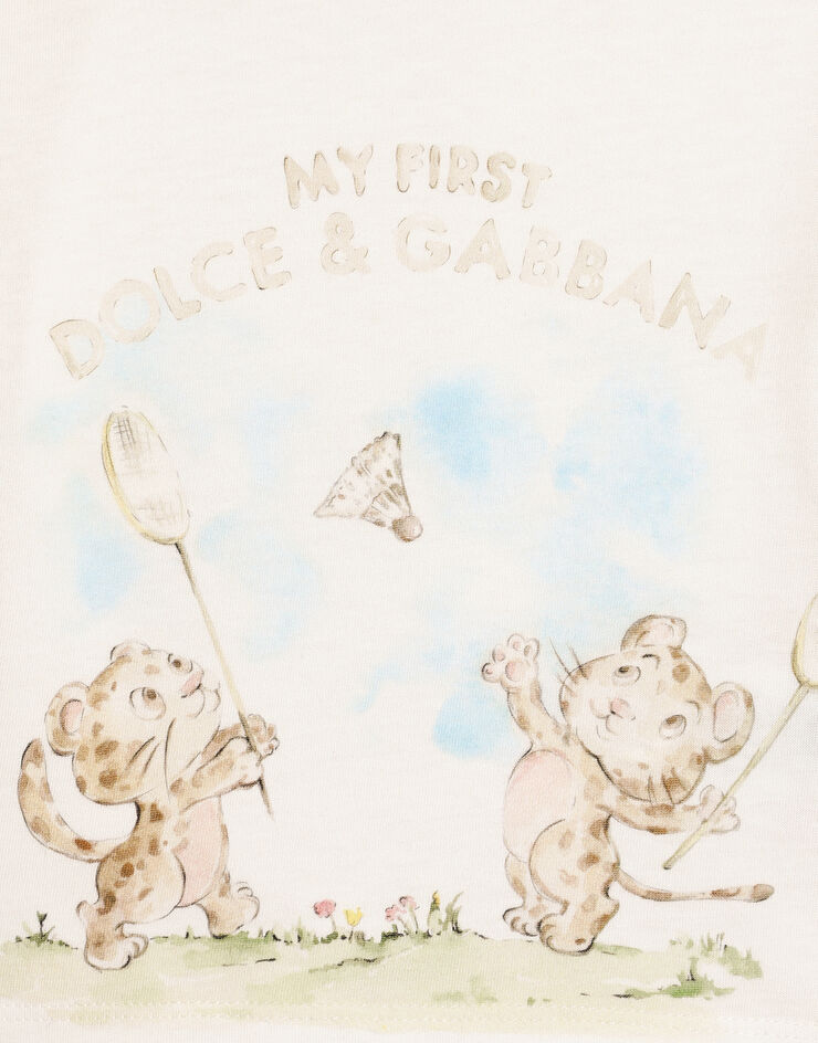 Dolce & Gabbana Jersey t-shirt with logo  L1JTEYG7P8K