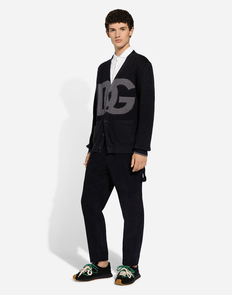 Dolce & Gabbana Oversize wool cardigan Grey GXV13TJCVX2