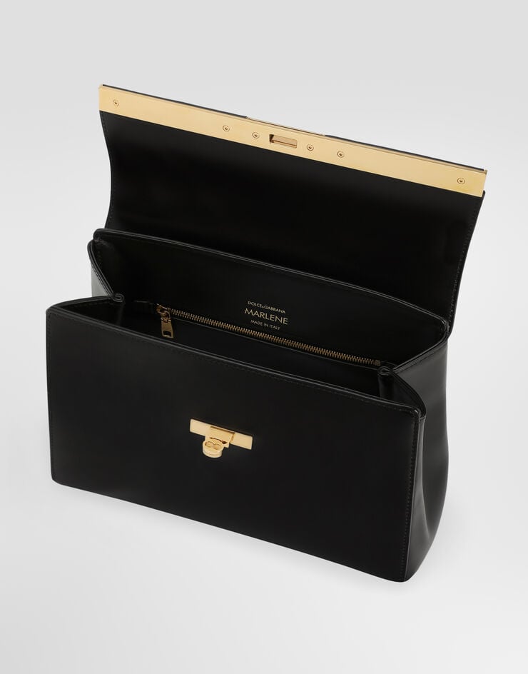 Dolce & Gabbana Marlene handbag in palmellato calfskin Black BB7932A3G19