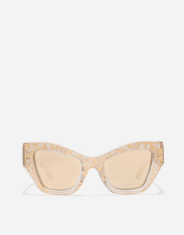Dolce & Gabbana DG Lace Sunglasses Gold VG4494VP303