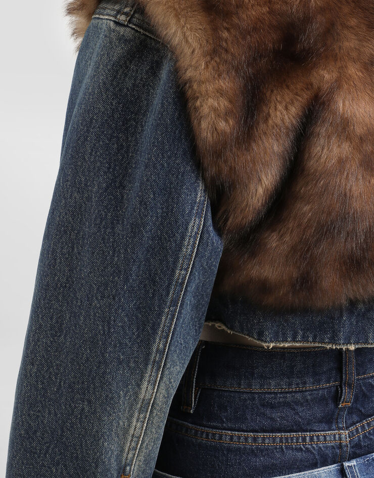 Dolce & Gabbana Denim jacket Multicolor F9U01ZG8NR4