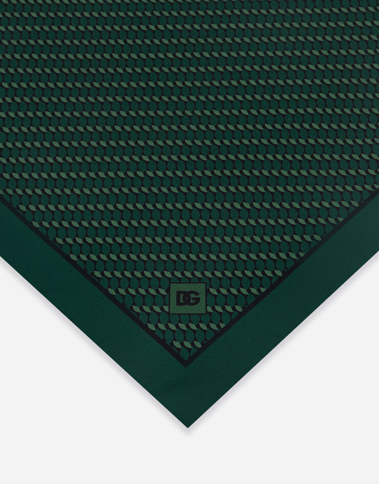 Dolce & Gabbana Printed silk pocket square Multicolor GR412EG0WPX