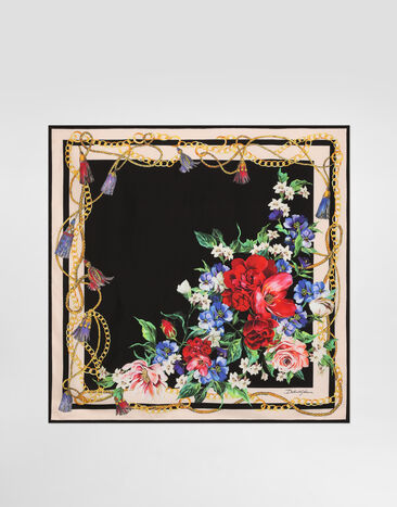 Dolce & Gabbana Floral-print silk twill foulard (70x70) Print F6TLBTIS1XD
