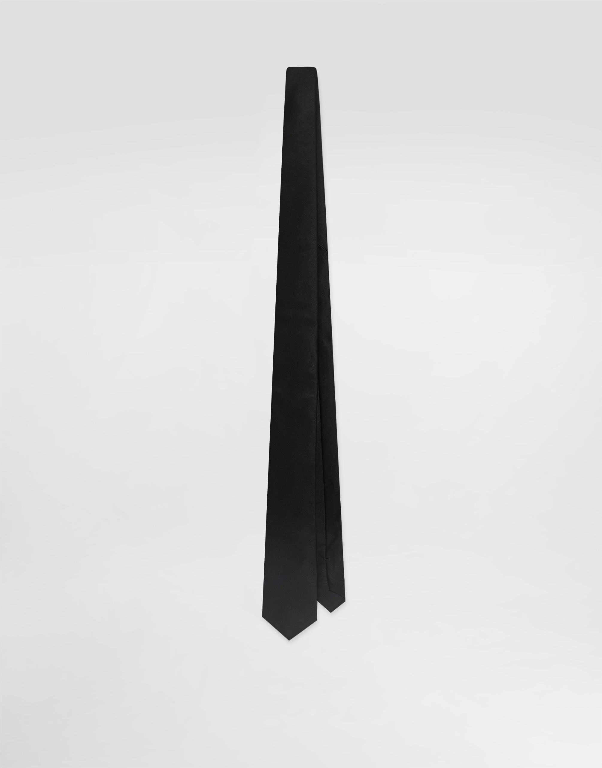 Satin tie in Black for Men | Dolce&Gabbana®