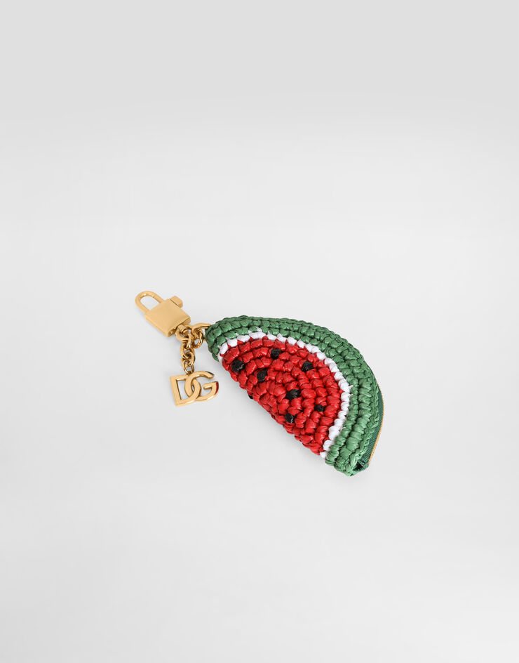 Dolce & Gabbana Raffia charm key ring Multicolor BI3504A0712