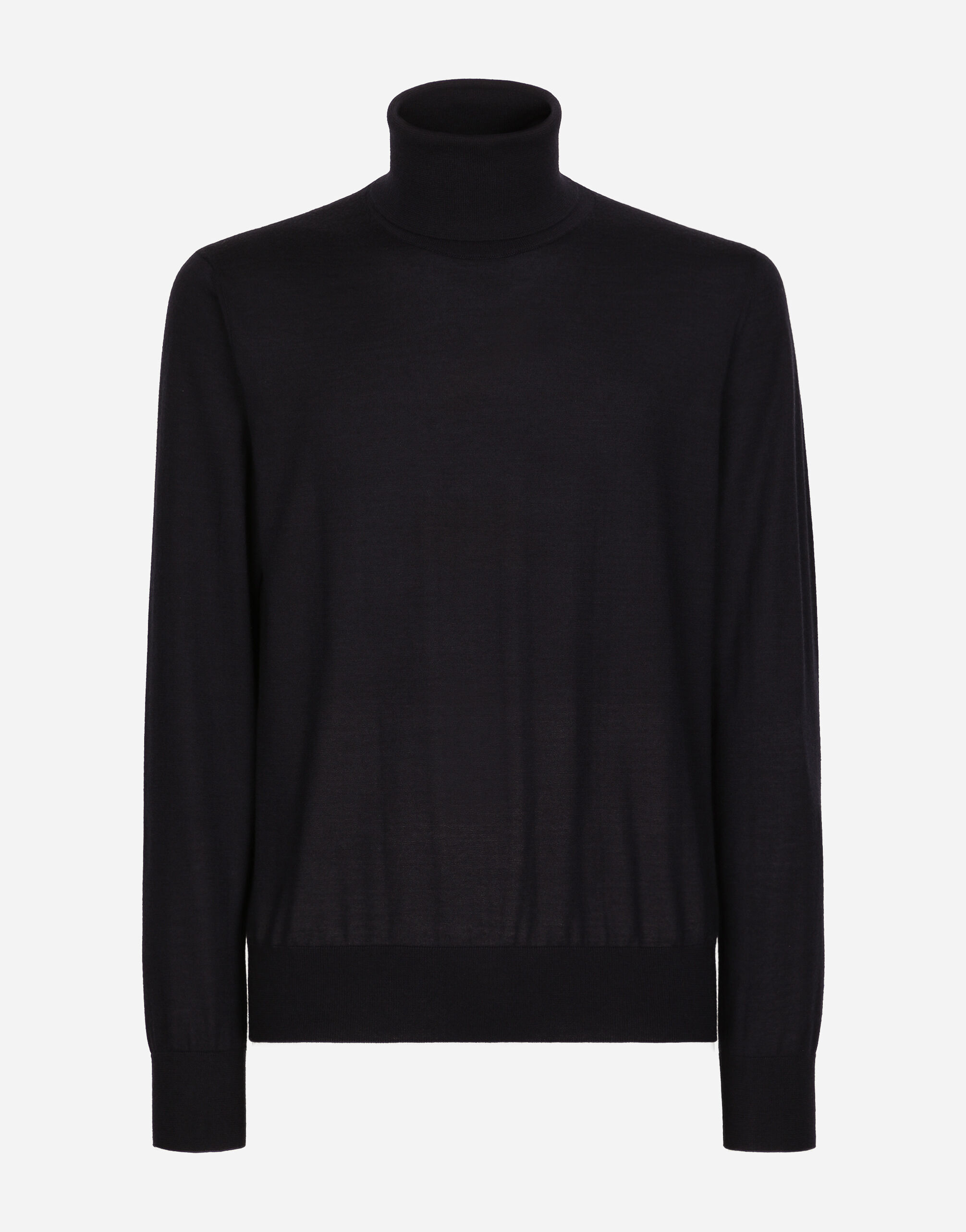 Extra fine cashmere turtleneck sweater in Blue for Men Dolce Gabbana