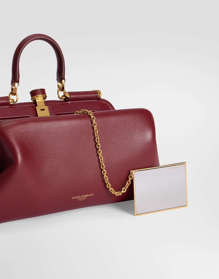 Dolce & Gabbana Handtasche Grandma medium aus plongé Nappa-Leder Dolce & Gabbana Handtasche Grandma medium aus plongé Nappa-Leder Burgunderrot BB7986BF984