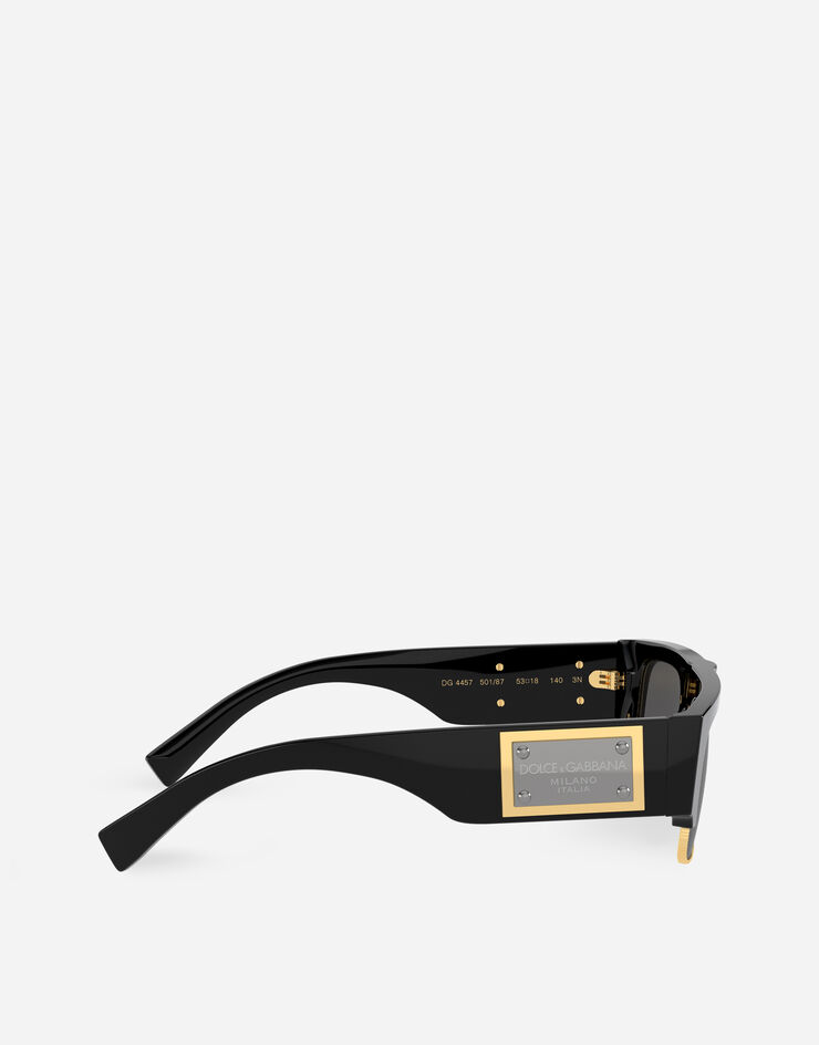 Dolce & Gabbana نظارة شمسية ببطاقة شعار أسود VG4457VP187
