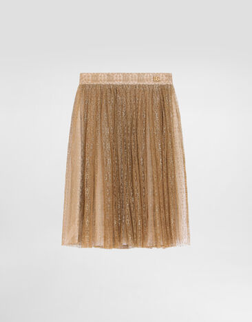 Dolce & Gabbana Lace skirt Gold L55I78G7PNC