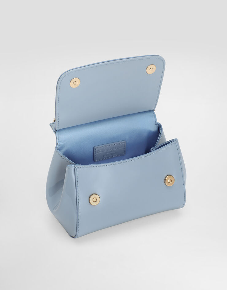 Dolce & Gabbana Patent leather sicily handbag Azure EB0003A1067