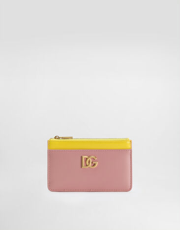 Dolce & Gabbana Calfskin card holder with DG logo Multicolor BI1211A9M75