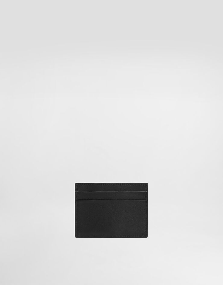 Dolce & Gabbana Plongé calfskin card holder Black BI0330A9S25