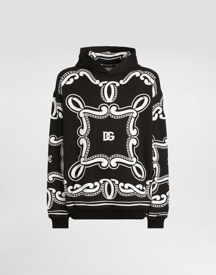 Dolce & Gabbana バンダナプリント コットン フーディ  プリ G9BKTTII7FQ