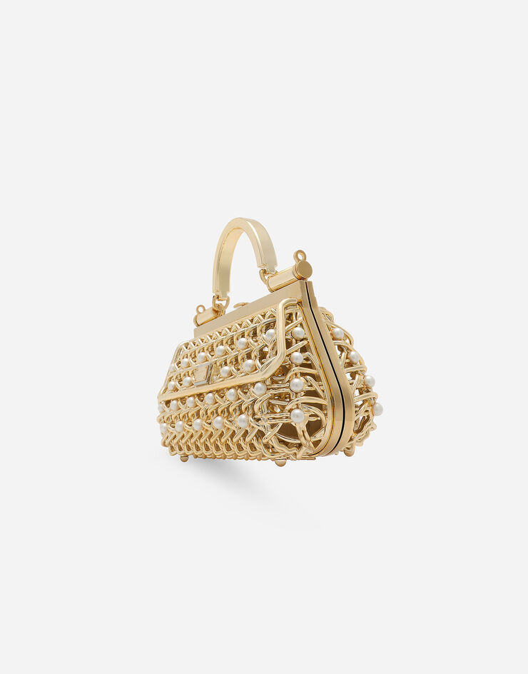 Dolce & Gabbana Sicily Box handbag with pearls Multicolore BB7618AV601