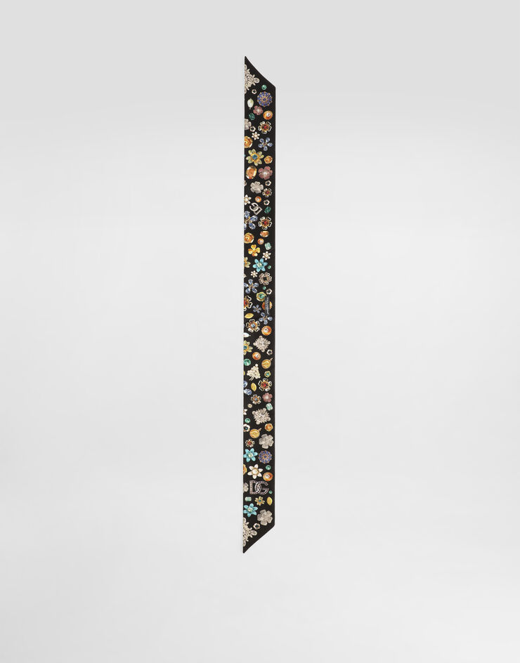Dolce & Gabbana Bandeau en sergé de soie Multicolore FS215AGDDAW
