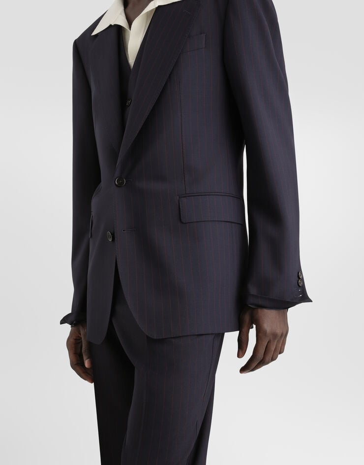 Dolce & Gabbana Single-breasted sicilia light pinstripe wool suit Dolce & Gabbana Single-breasted sicilia light pinstripe wool suit Multicolor GK06ATFRBDR