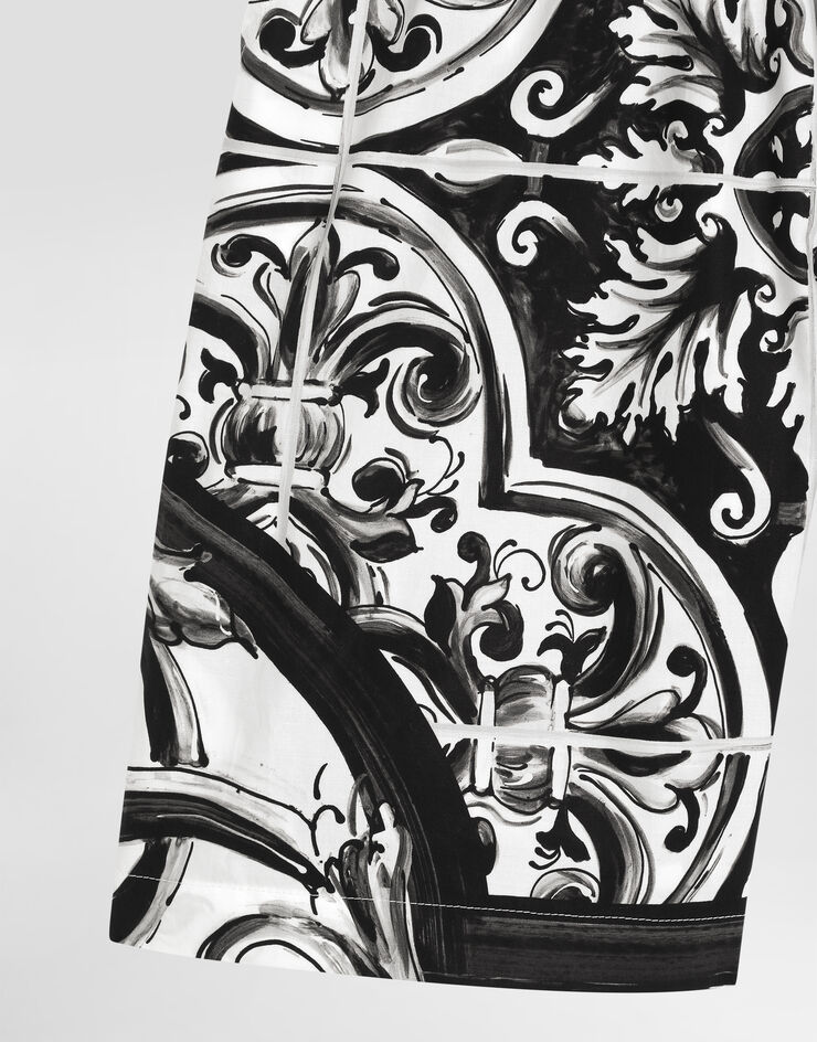 Dolce & Gabbana Majolica-print cotton poplin bermuda shorts Multicolor L43Q47FI5JF