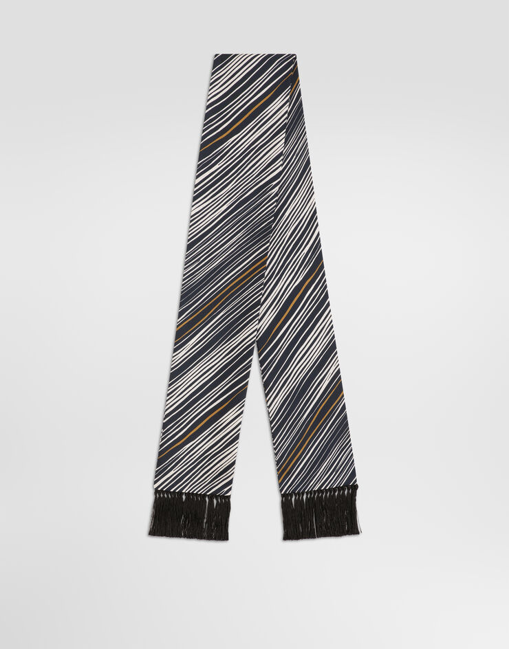 Dolce & Gabbana Schal aus twill mit streifenprint Dolce & Gabbana Schal aus twill mit streifenprint GQ209EG0TKE