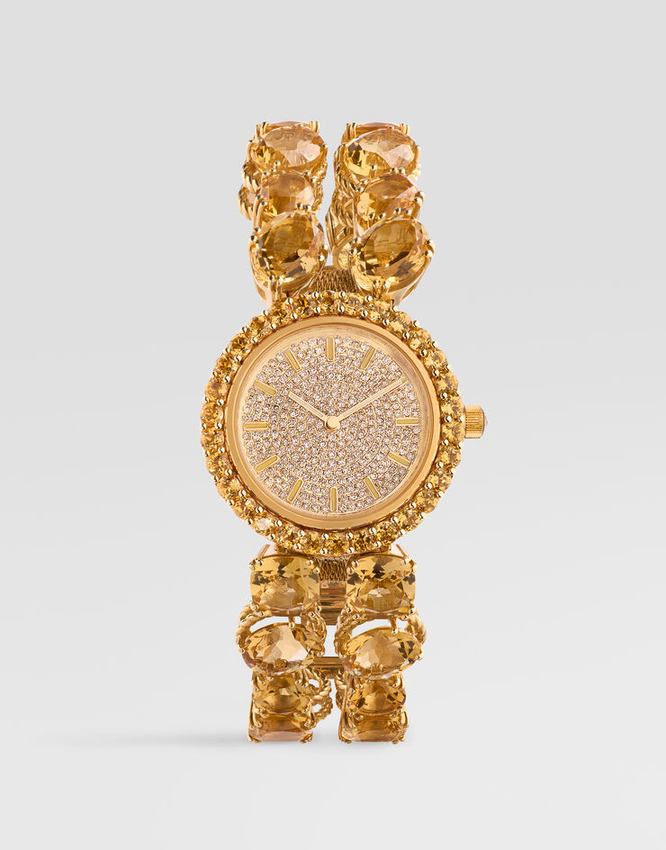 Dolce & Gabbana Uhr Rainbow Monochrom 18-karätiges Gelbgold und Zitrine Dolce & Gabbana Uhr Rainbow Monochrom 18-karätiges Gelbgold und Zitrine Gold WWQA1GWQC01