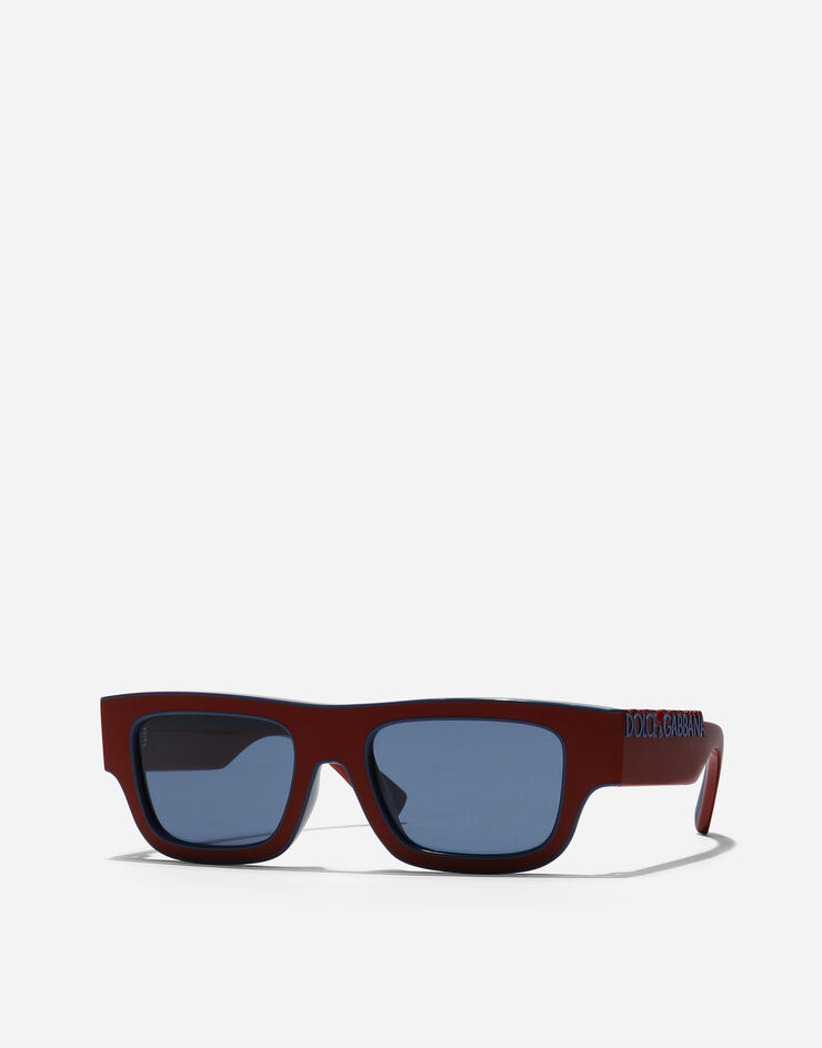 Dolce & Gabbana DG Logo Sunglasses Red/blue VG601FVN680