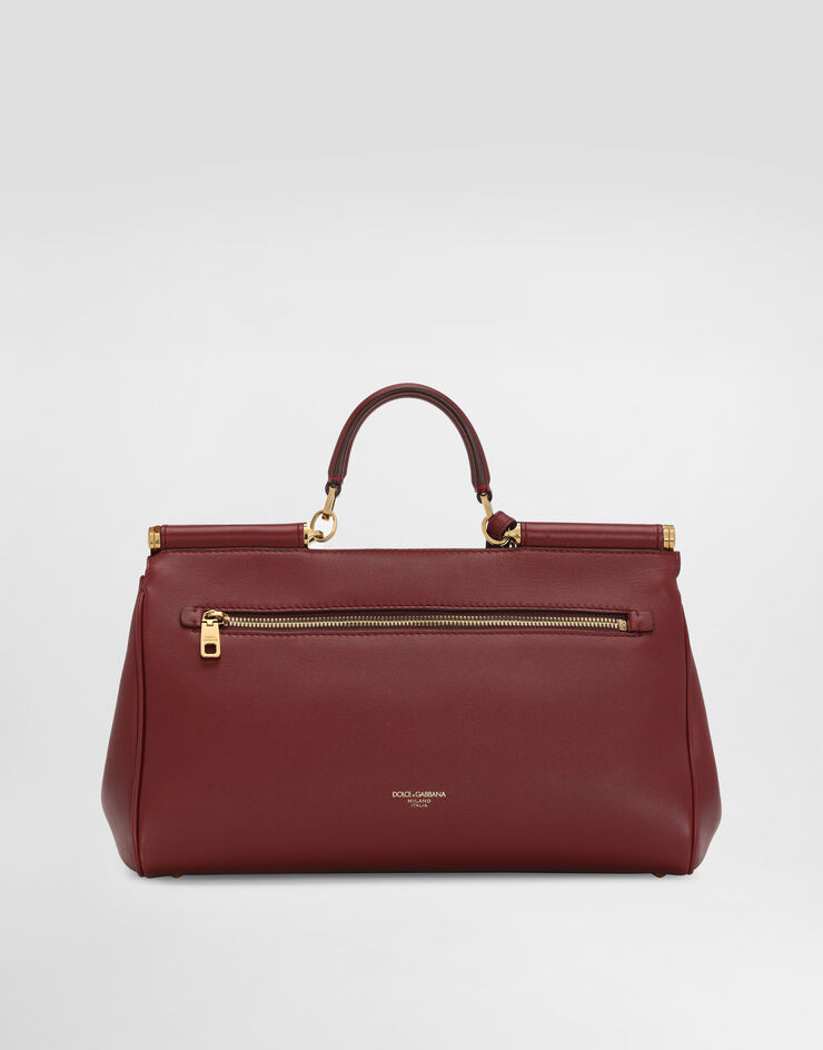 Dolce & Gabbana My Sicily handbag in plongé calfskin Bordeaux BB7782B7321