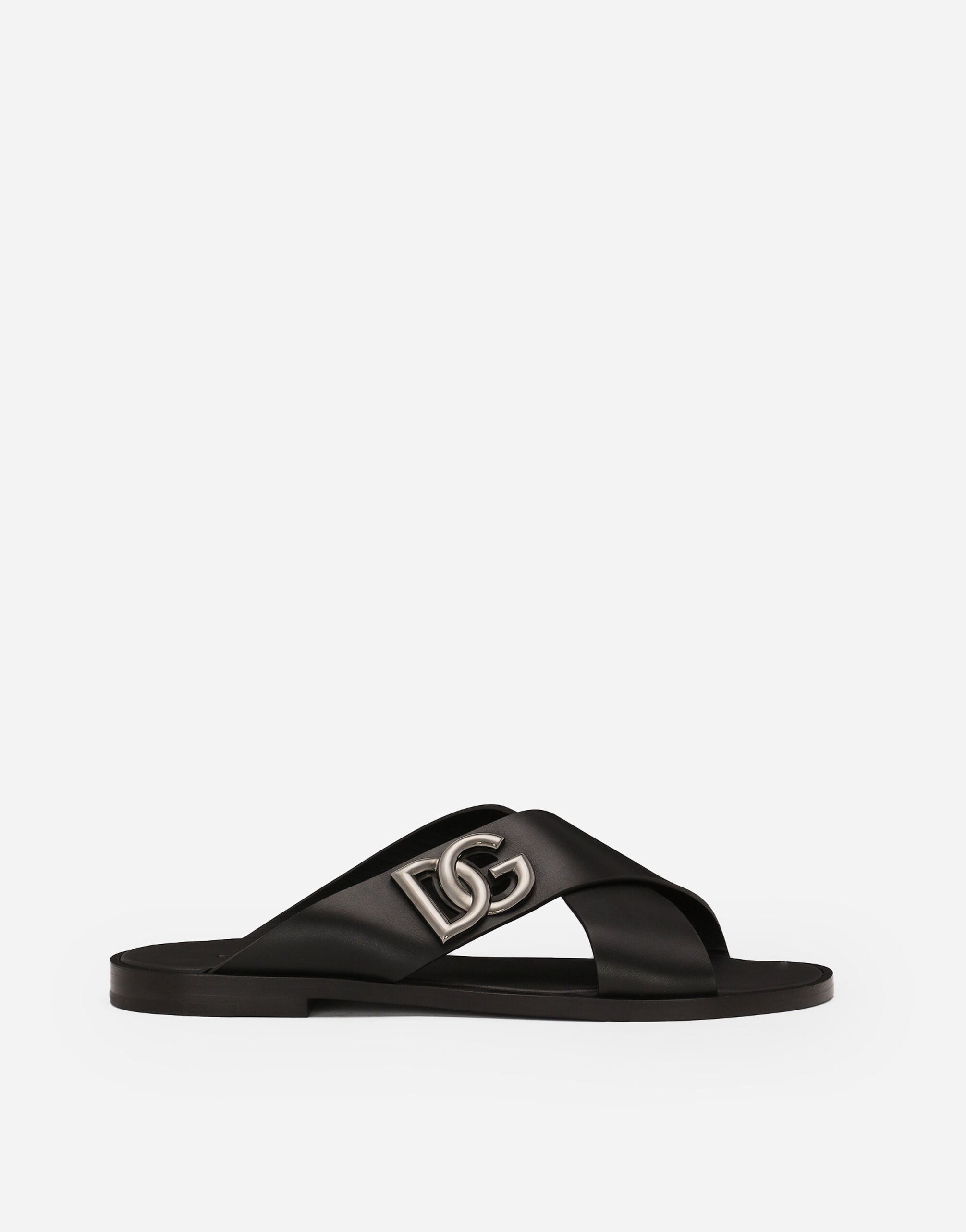 Dolce & Gabbana Calfskin sandals Black VG4416VP587