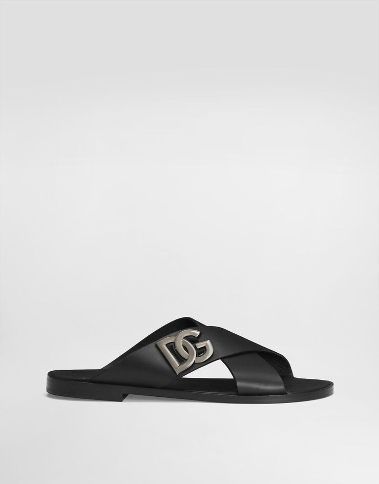 ブラックのメンズ サンダル カーフスキン | Dolce&Gabbana®｜サンダル