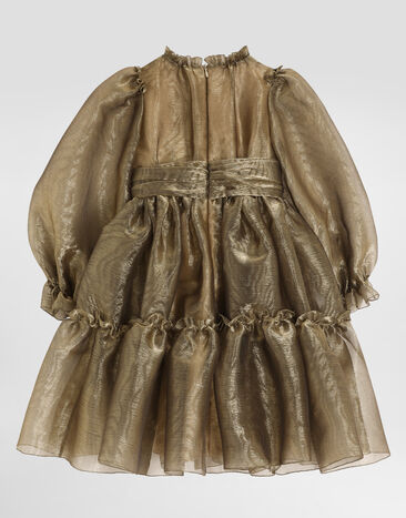 Dolce & Gabbana Moiré jacquard dress Gold L54DC7HJMF0