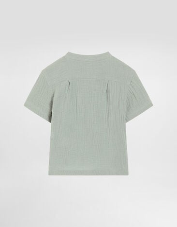 Dolce & Gabbana Cotton gauze shirt Green L14S80FU5YU