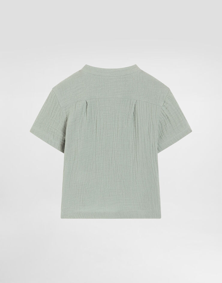 Dolce & Gabbana Cotton gauze shirt Dolce & Gabbana Cotton gauze shirt Green L14S80FU5YU