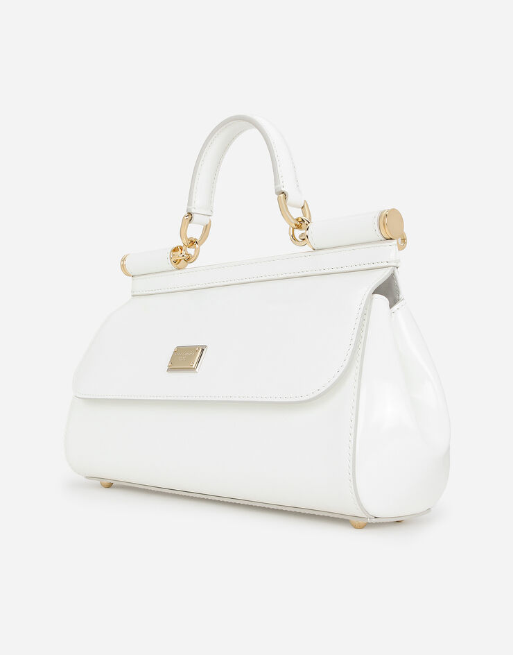 Dolce & Gabbana Удлиненная сумка Sicily с короткой ручкой белый BB7652A1037